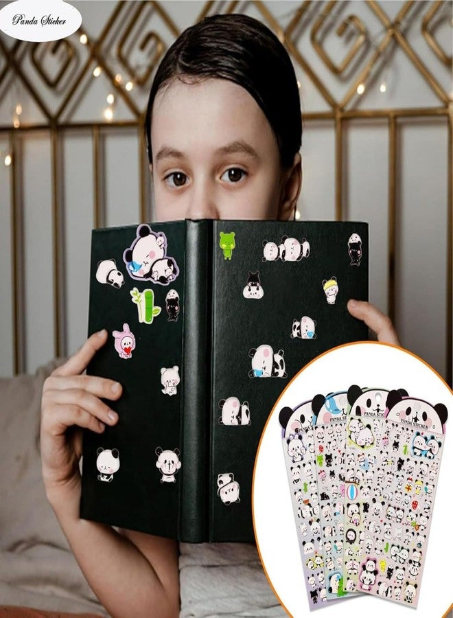 DHAVAL Sticker Collection - Multicolor, Waterproof, Reusable Stickers for All Youth - Perfect for Journals, Diaries, Scrapbooks, and Creative Projects (Anime - Pack of 2) (Panda - Pack of 4) - Image 2